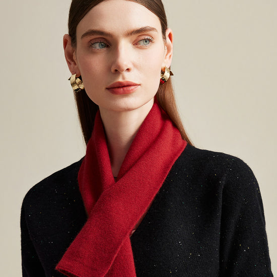 COMOBOCA 100% Cashmere Women's Embroidered Scarf