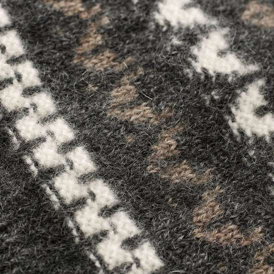 COMOBOCA 100% Cashmere Women's Fair Isle Pattern Knit Beanie