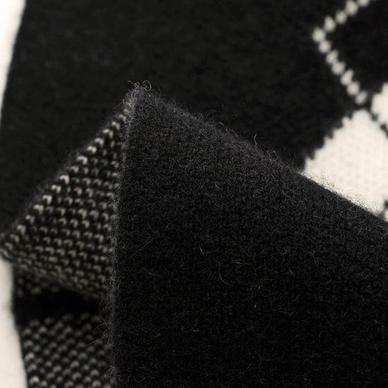 COMOBOCA 100% Cashmere Women's Argyle Pattern Knit Bucket Hat