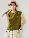 COMOBOCA 100% Mulberry Silk Women's Double Sided T-Shirt