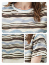 100% Mulberry Silk Women’s Vintage Print Round-Neck Short Sleeve T-Shirt