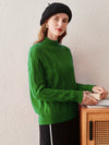 COMOBOCA 100% Cashmere Women's Mock Neck Knit Sweater