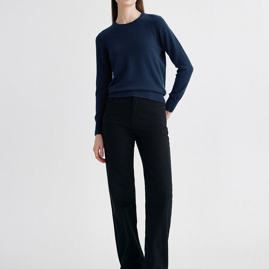 COMOBOCA 100% Cashmere Women's Round Neck Sweater