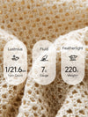 Women’s V-neck long-sleeve knit hollow-out linen-blend cardigan
