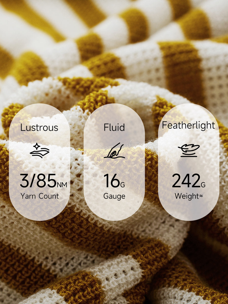 COMOBOCA Women's Striped Sailor Collar Tie Front Knit Sweater