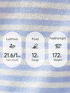 Women’s Linen Blend Striped Knit Pullover Short Sleeve T-Shirt