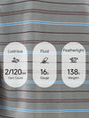Women's Silk-Cotton Striped Crew Neck Sleeveless Knit Vest