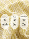 Women's  Round Neck Jacquard Linen Knit Short Sleeve Top