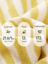 Women’s Linen Blend Striped Knit Pullover Short Sleeve T-Shirt