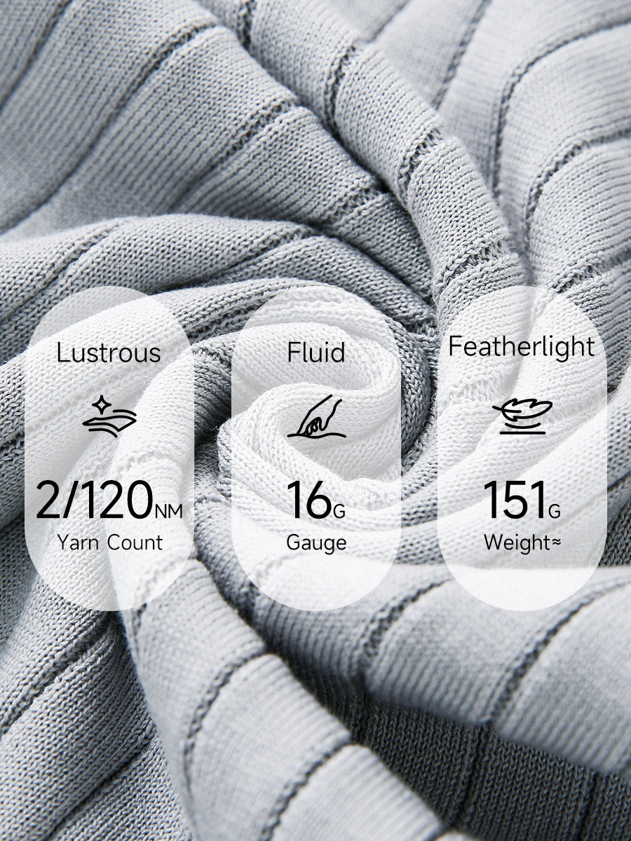 COMOBOCA Women's Ribbed Color Block Round Neck Knit Sweater