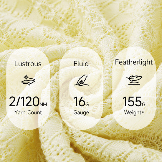 COMOBOCA Women's Openwork Round Neck Knit Sweater