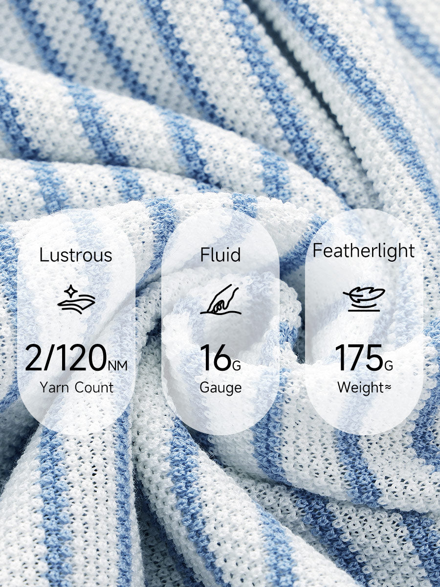 COMOBOCA Women's Striped Contrast Hooded Knit T-Shirt