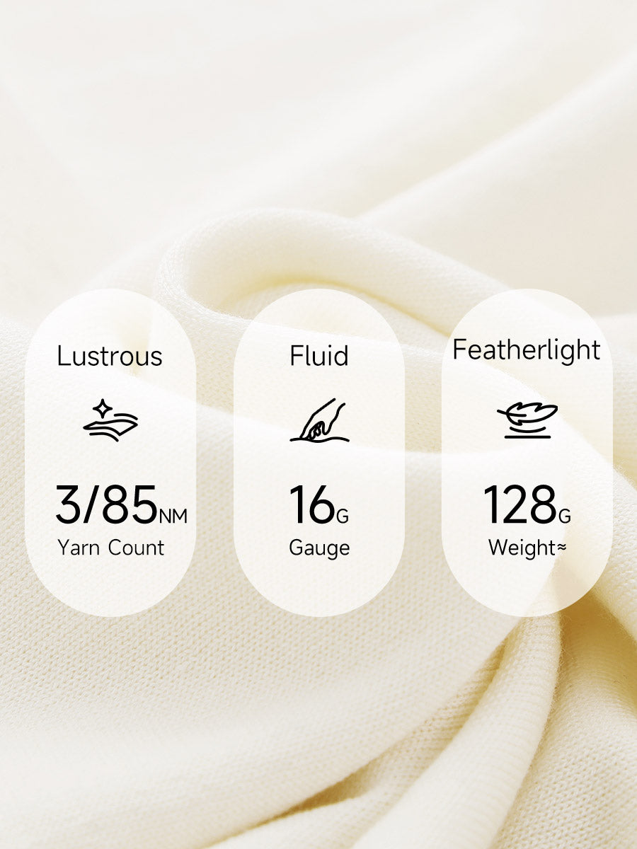 COMOBOCA Women's Lace Round Neck Knit T-Shirt