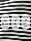 Women’s Linen Blend Striped Knit Pullover Short Sleeve T-Shirt