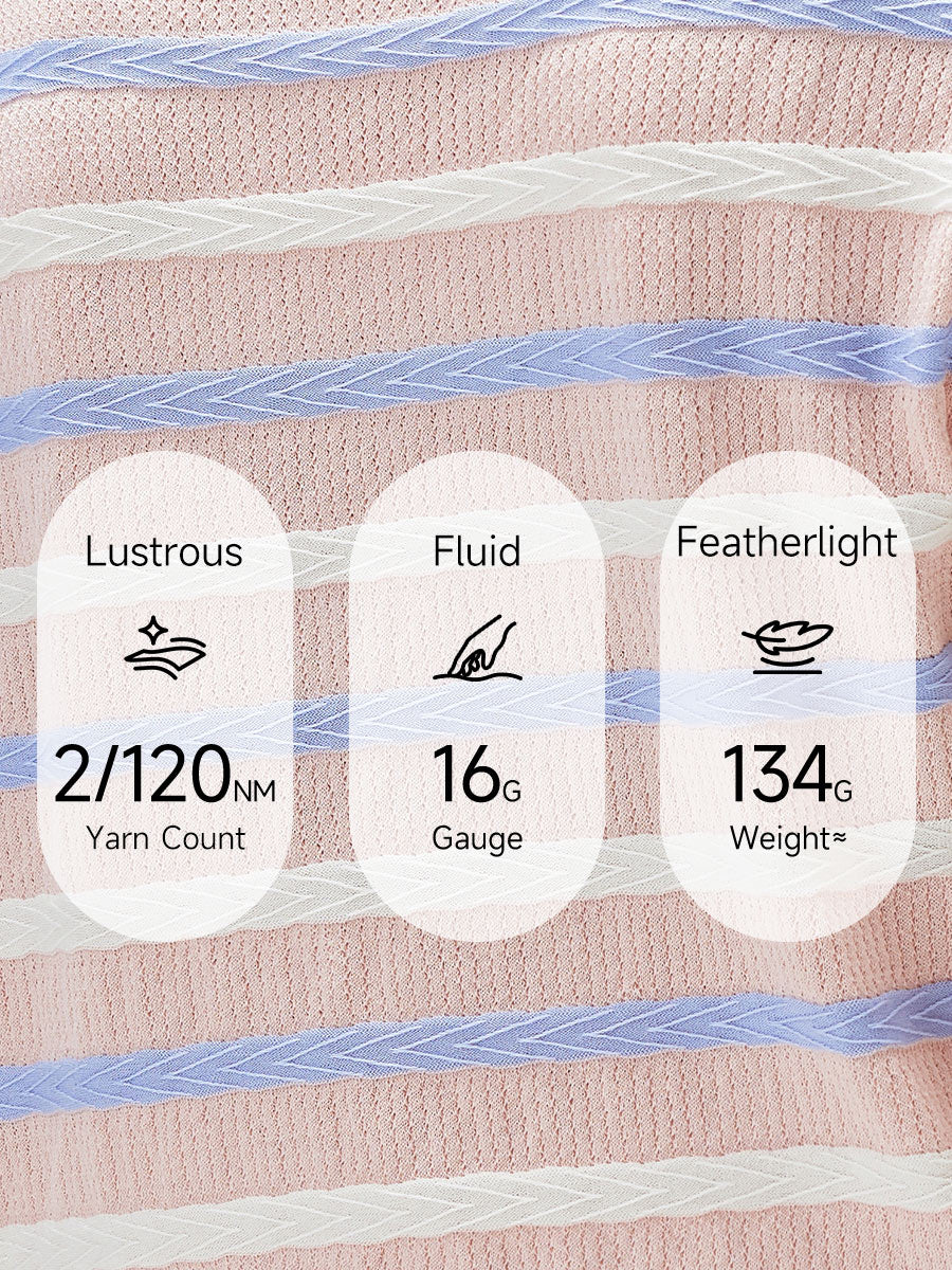 COMOBOCA Women's Striped Knit Cap Sleeve T-Shirt