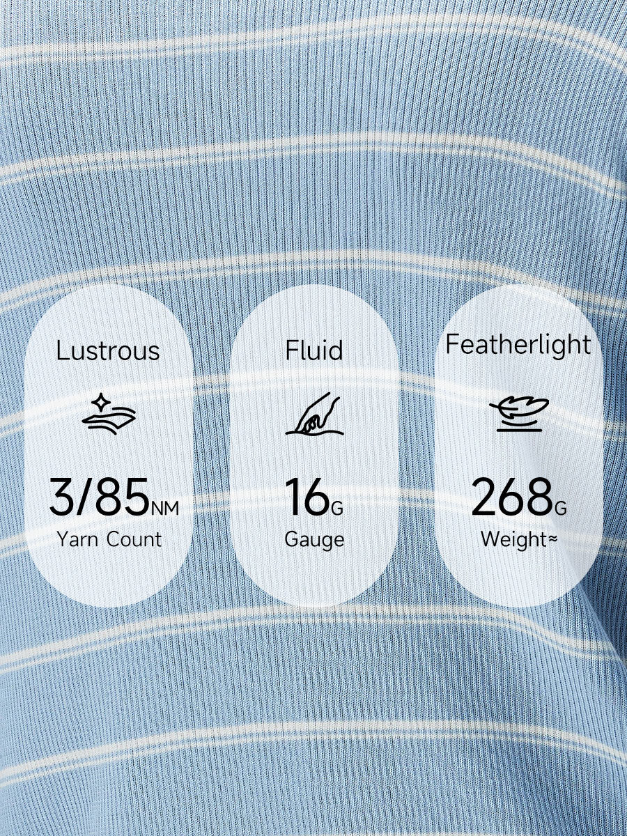 COMOBOCA Women's Striped Ribbed Knit Faux 2-in-1 Zip Cardigan