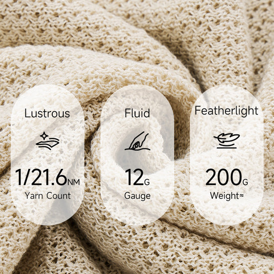 COMOBOCA Women's Openwork Round Neck Knit T-Shirt