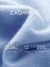 COMOBOCA 100% Cashmere Women's Contrast Trim Button Front Sweater