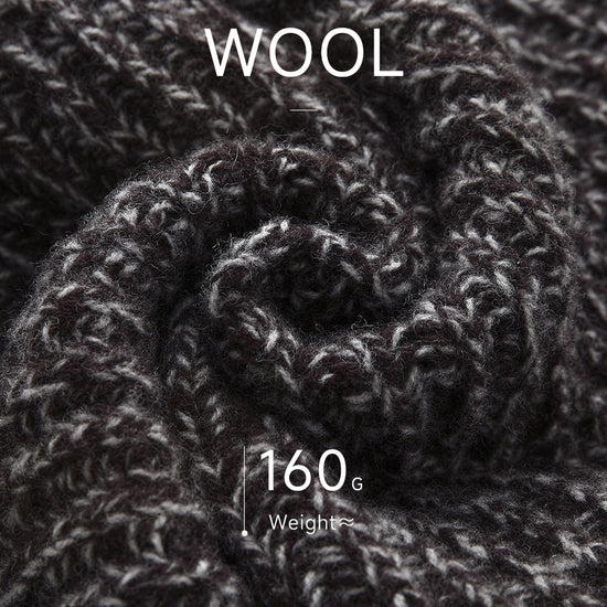 COMOBOCA 100% Wool Women's Knit Button Neck Warmer Shawl