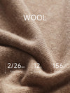 COMOBOCA 100% Wool Women's Seamless Round Neck Knit Sweater
