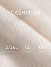COMOBOCA 100% Cashmere Women's Round Neck Knit sweater