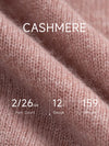 COMOBOCA 100% Cashmere Women's Round Neck Knit sweater