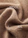 COMOBOCA 100% Wool Women's Cable Knit Zip Cardigan Hoodie
