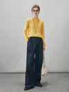 100% Cashmere Women's Round Neck Knit sweater