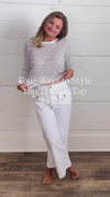 Women's Striped Knit Pullover Sweater